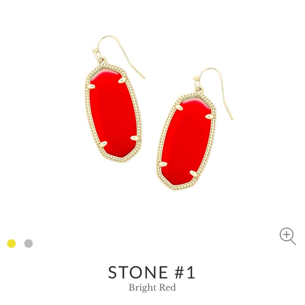 Red Kendra Scott ELLE earrings
